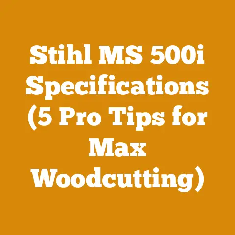 Stihl MS 500i Specifications (5 Pro Tips for Max Woodcutting)
