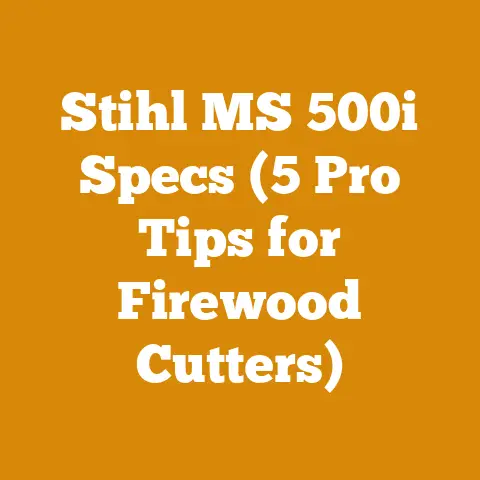 Stihl MS 500i Specs (5 Pro Tips for Firewood Cutters)