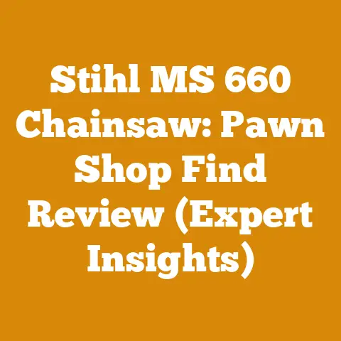 Stihl MS 660 Chainsaw: Pawn Shop Find Review (Expert Insights)