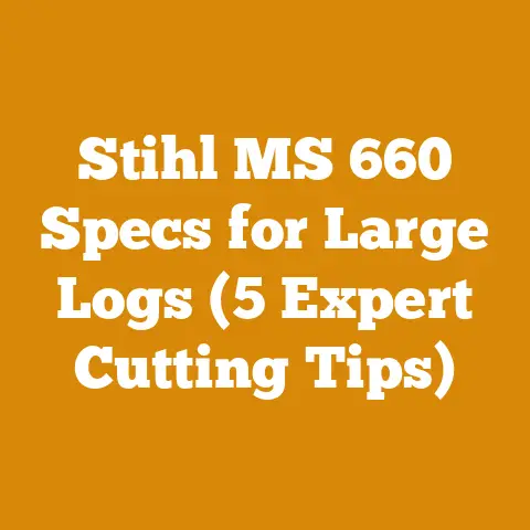 Stihl MS 660 Specs for Large Logs (5 Expert Cutting Tips)