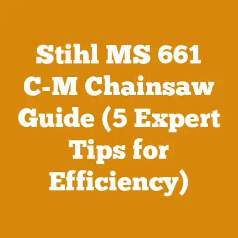 Stihl MS 661 C-M Chainsaw Guide (5 Expert Tips for Efficiency)