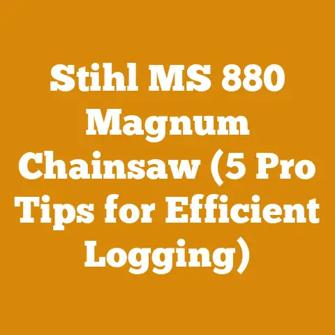 Stihl MS 880 Magnum Chainsaw (5 Pro Tips for Efficient Logging)