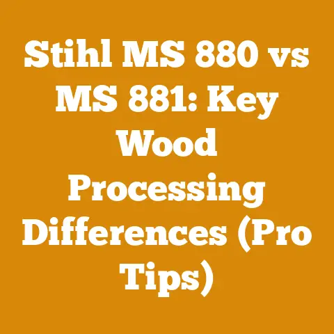 Stihl MS 880 vs MS 881: Key Wood Processing Differences (Pro Tips)