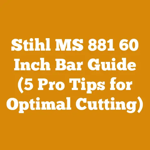 Stihl MS 881 60 Inch Bar Guide (5 Pro Tips for Optimal Cutting)
