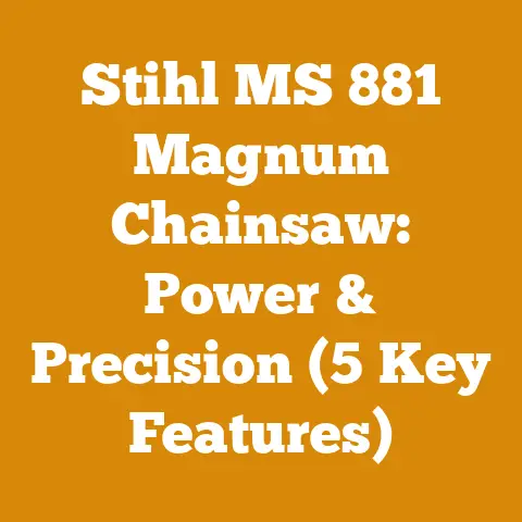 Stihl MS 881 Magnum Chainsaw: Power & Precision (5 Key Features)