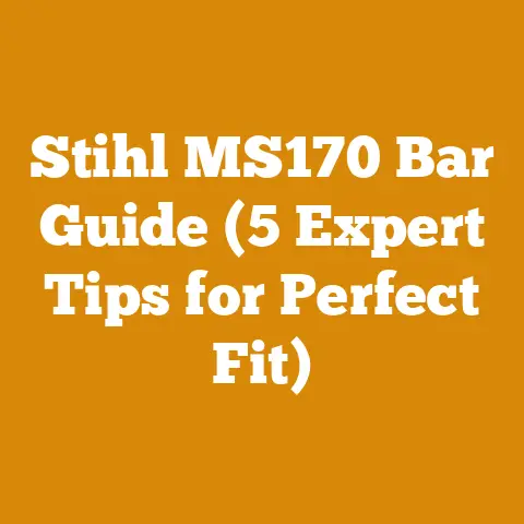 Stihl MS170 Bar Guide (5 Expert Tips for Perfect Fit)