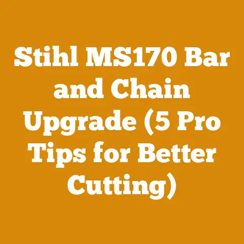 Stihl MS170 Bar and Chain Upgrade (5 Pro Tips for Better Cutting)