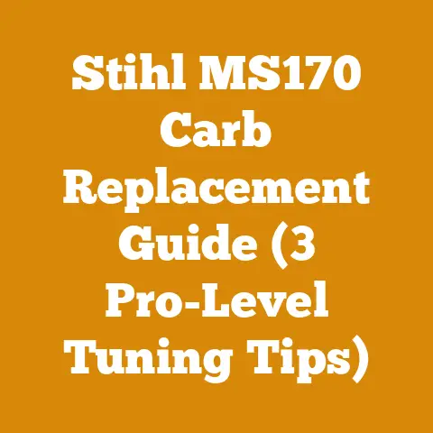 Stihl MS170 Carb Replacement Guide (3 Pro-Level Tuning Tips)