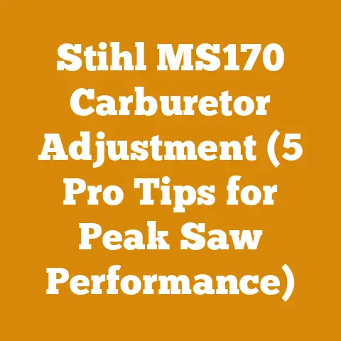 Stihl MS170 Carburetor Adjustment (5 Pro Tips for Peak Saw Performance)