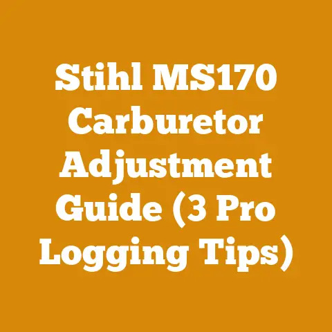 Stihl MS170 Carburetor Adjustment Guide (3 Pro Logging Tips)