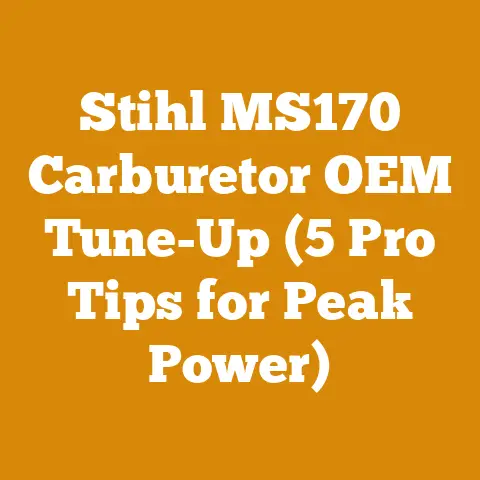 Stihl MS170 Carburetor OEM Tune-Up (5 Pro Tips for Peak Power)