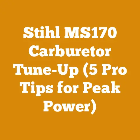 Stihl MS170 Carburetor Tune-Up (5 Pro Tips for Peak Power)