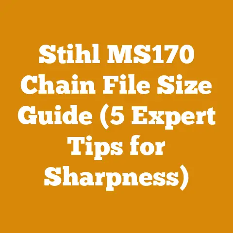 Stihl MS170 Chain File Size Guide (5 Expert Tips for Sharpness)