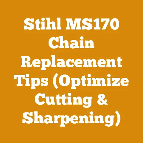Stihl MS170 Chain Replacement Tips (Optimize Cutting & Sharpening)