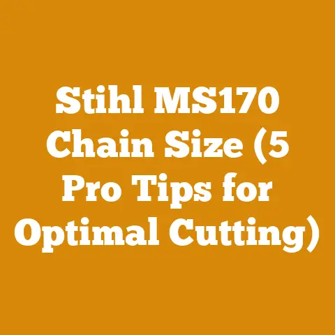 Stihl MS170 Chain Size (5 Pro Tips for Optimal Cutting)