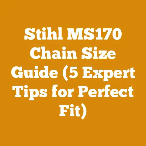 Stihl MS170 Chain Size Guide (5 Expert Tips for Perfect Fit)