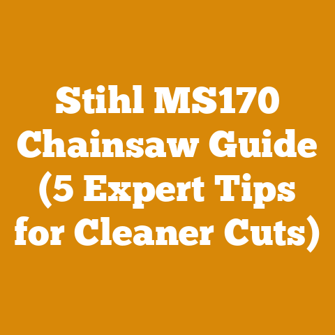 Stihl MS170 Chainsaw Guide (5 Expert Tips for Cleaner Cuts)