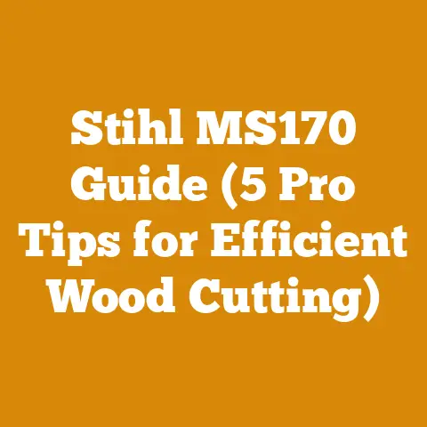 Stihl MS170 Guide (5 Pro Tips for Efficient Wood Cutting)
