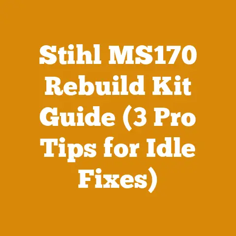 Stihl MS170 Rebuild Kit Guide (3 Pro Tips for Idle Fixes)