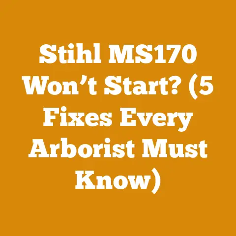 Stihl MS170 Won’t Start? (5 Fixes Every Arborist Must Know)