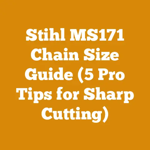 Stihl MS171 Chain Size Guide (5 Pro Tips for Sharp Cutting)