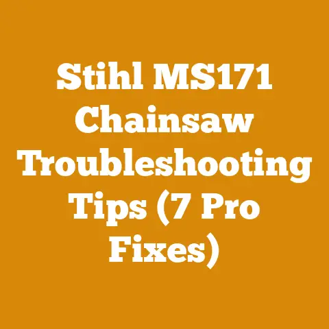Stihl MS171 Chainsaw Troubleshooting Tips (7 Pro Fixes)