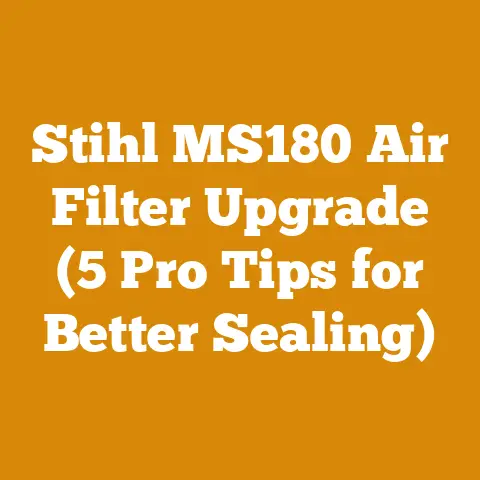 Stihl MS180 Air Filter Upgrade (5 Pro Tips for Better Sealing)