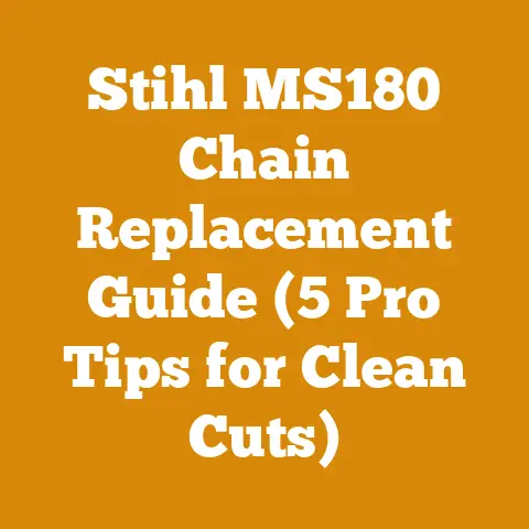 Stihl MS180 Chain Replacement Guide (5 Pro Tips for Clean Cuts)