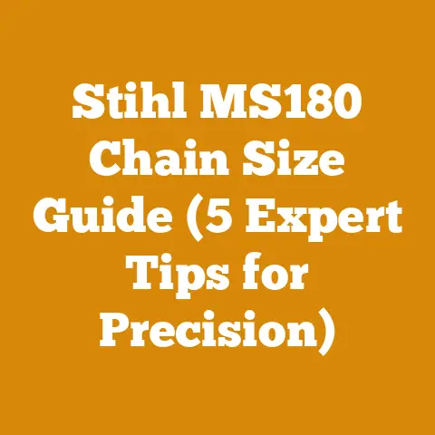 Stihl MS180 Chain Size Guide (5 Expert Tips for Precision)