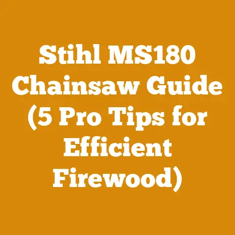 Stihl MS180 Chainsaw Guide (5 Pro Tips for Efficient Firewood)