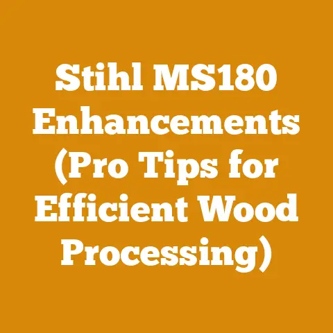 Stihl MS180 Enhancements (Pro Tips for Efficient Wood Processing)