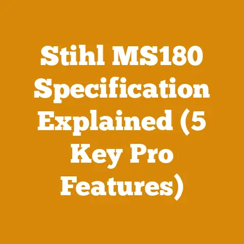 Stihl MS180 Specification Explained (5 Key Pro Features)