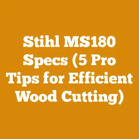 Stihl MS180 Specs (5 Pro Tips for Efficient Wood Cutting)
