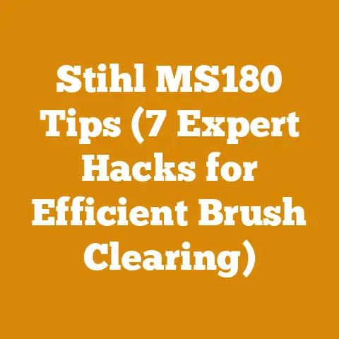 Stihl MS180 Tips (7 Expert Hacks for Efficient Brush Clearing)
