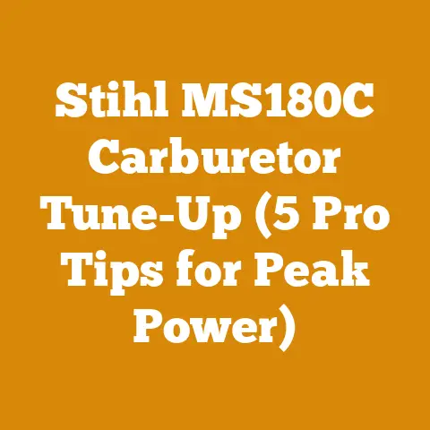 Stihl MS180C Carburetor Tune-Up (5 Pro Tips for Peak Power)