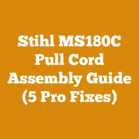 Stihl MS180C Pull Cord Assembly Guide (5 Pro Fixes)