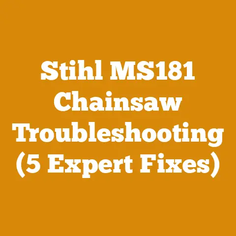 Stihl MS181 Chainsaw Troubleshooting (5 Expert Fixes)