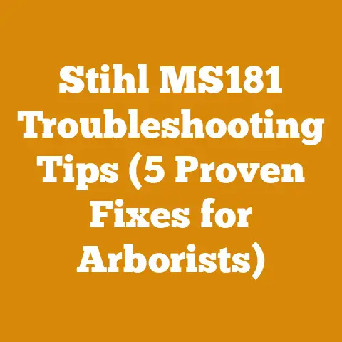 Stihl MS181 Troubleshooting Tips (5 Proven Fixes for Arborists)