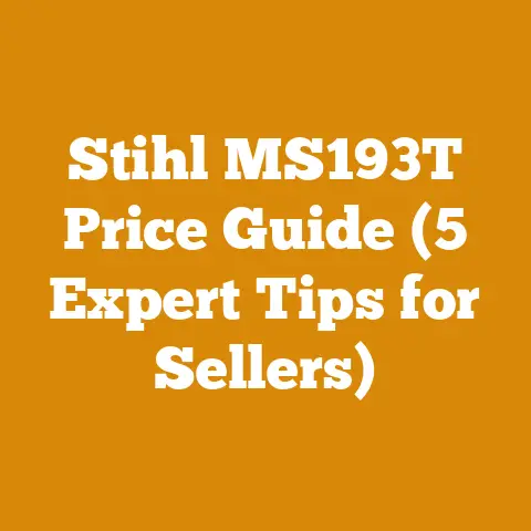 Stihl MS193T Price Guide (5 Expert Tips for Sellers)