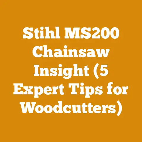 Stihl MS200 Chainsaw Insight (5 Expert Tips for Woodcutters)
