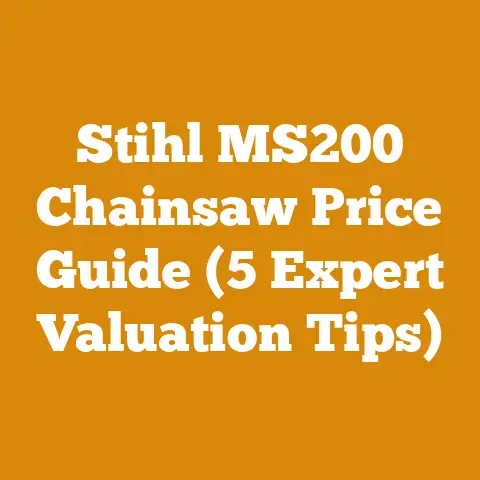 Stihl MS200 Chainsaw Price Guide (5 Expert Valuation Tips)