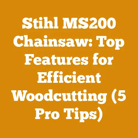 Stihl MS200 Chainsaw: Top Features for Efficient Woodcutting (5 Pro Tips)