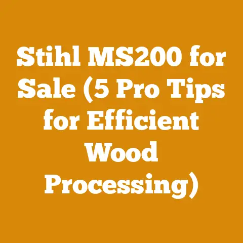 Stihl MS200 for Sale (5 Pro Tips for Efficient Wood Processing)