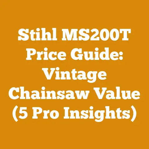 Stihl MS200T Price Guide: Vintage Chainsaw Value (5 Pro Insights)