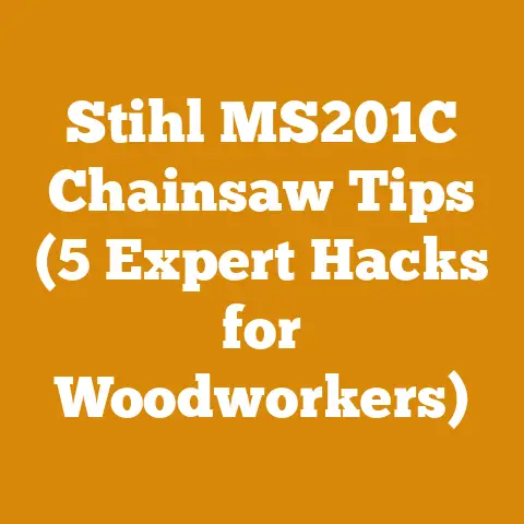 Stihl MS201C Chainsaw Tips (5 Expert Hacks for Woodworkers)