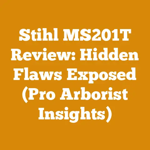 Stihl MS201T Review: Hidden Flaws Exposed (Pro Arborist Insights)