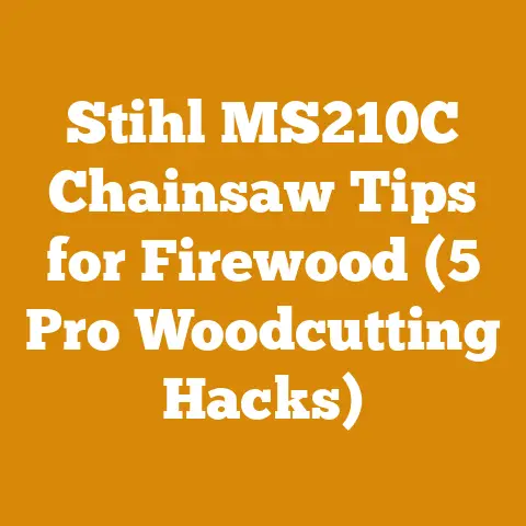Stihl MS210C Chainsaw Tips for Firewood (5 Pro Woodcutting Hacks)