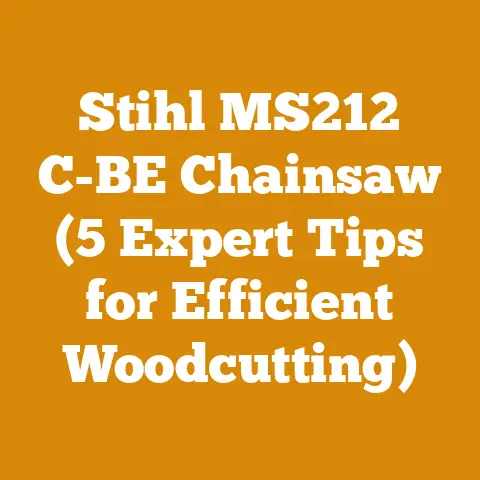 Stihl MS212 C-BE Chainsaw (5 Expert Tips for Efficient Woodcutting)