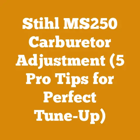 Stihl MS250 Carburetor Adjustment (5 Pro Tips for Perfect Tune-Up)