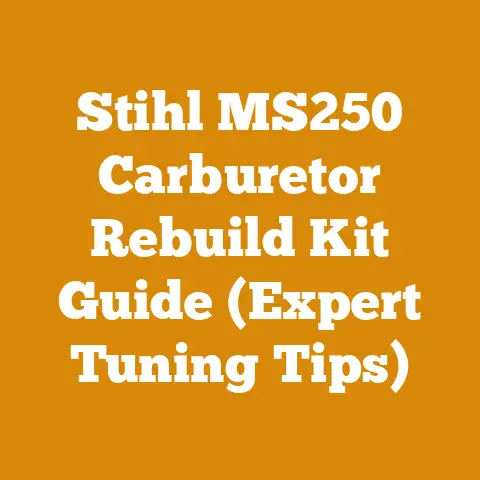 Stihl MS250 Carburetor Rebuild Kit Guide (Expert Tuning Tips)